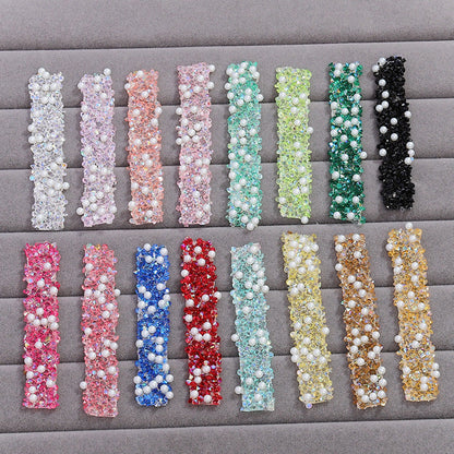 FS1515- Width 1.5cm Pearl Dianond Tape For Making Fancy Bead