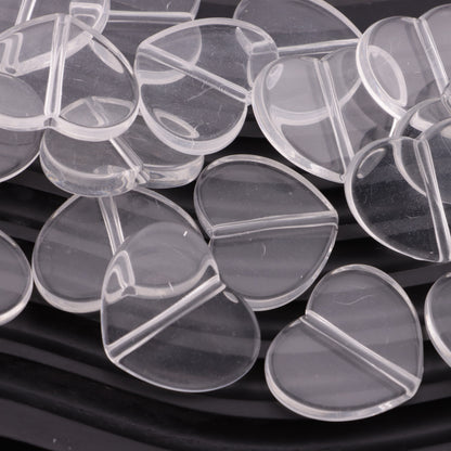 FS6151- 25*31Mm Heart Plate Based Beads, Heart-Shaped Round Plate Bottom Beads