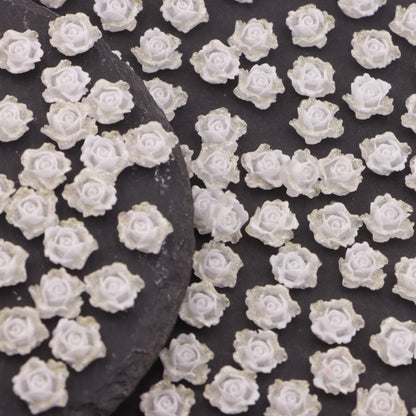 FS6144- 8mm Luminous Soft Flower Charms Night - Glow Soft Flower Patches