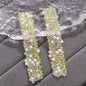 [KM1515]- 1.2cm Width, 5 Meters/Roll, Pearl Diamonds Tapes 15mm, For Making Fancy Beads