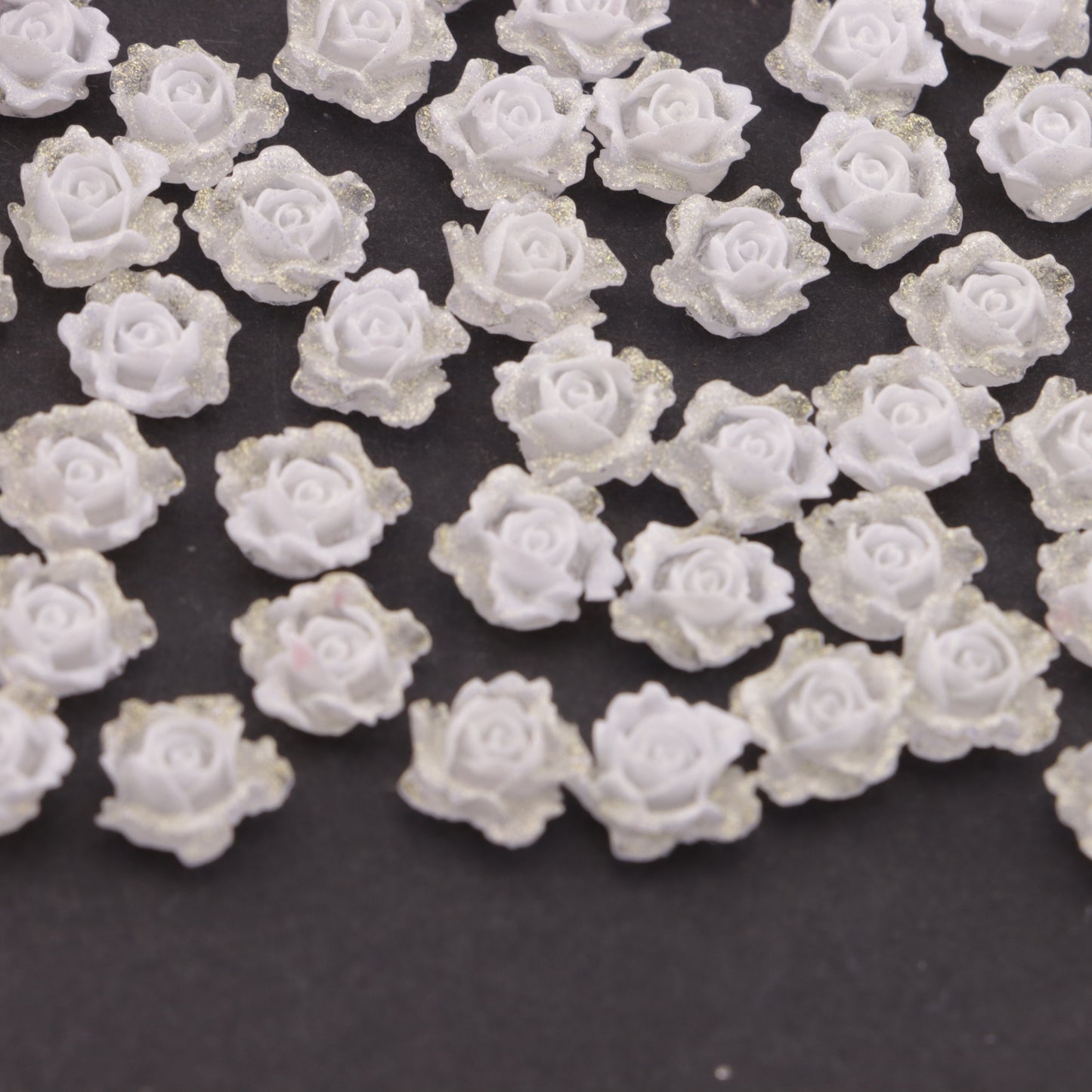 FS6144- 8mm Luminous Soft Flower Charms Night - Glow Soft Flower Patches