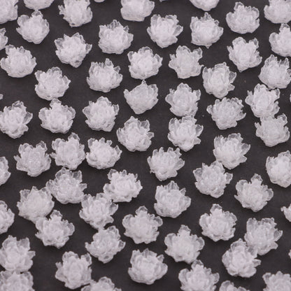 FS6143- 10mm Luminous Soft Flower Charms Night - Glow Soft Flower Patches
