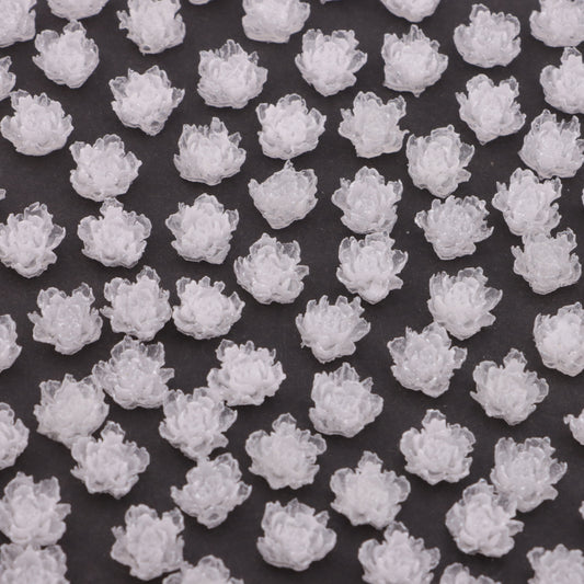FS6143- 10mm Luminous Soft Flower Charms Night - Glow Soft Flower Patches