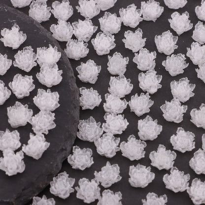 FS6143- 10mm Luminous Soft Flower Charms Night - Glow Soft Flower Patches