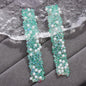 [KM1515]- 1.2cm Width, 5 Meters/Roll, Pearl Diamonds Tapes 15mm, For Making Fancy Beads