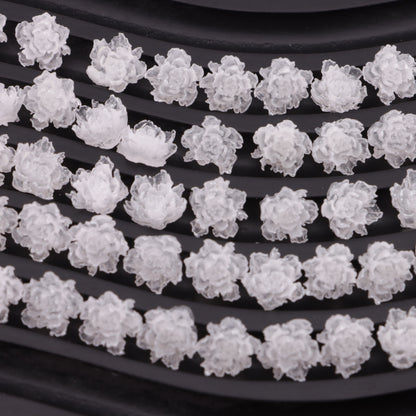 FS6143- 10mm Luminous Soft Flower Charms Night - Glow Soft Flower Patches
