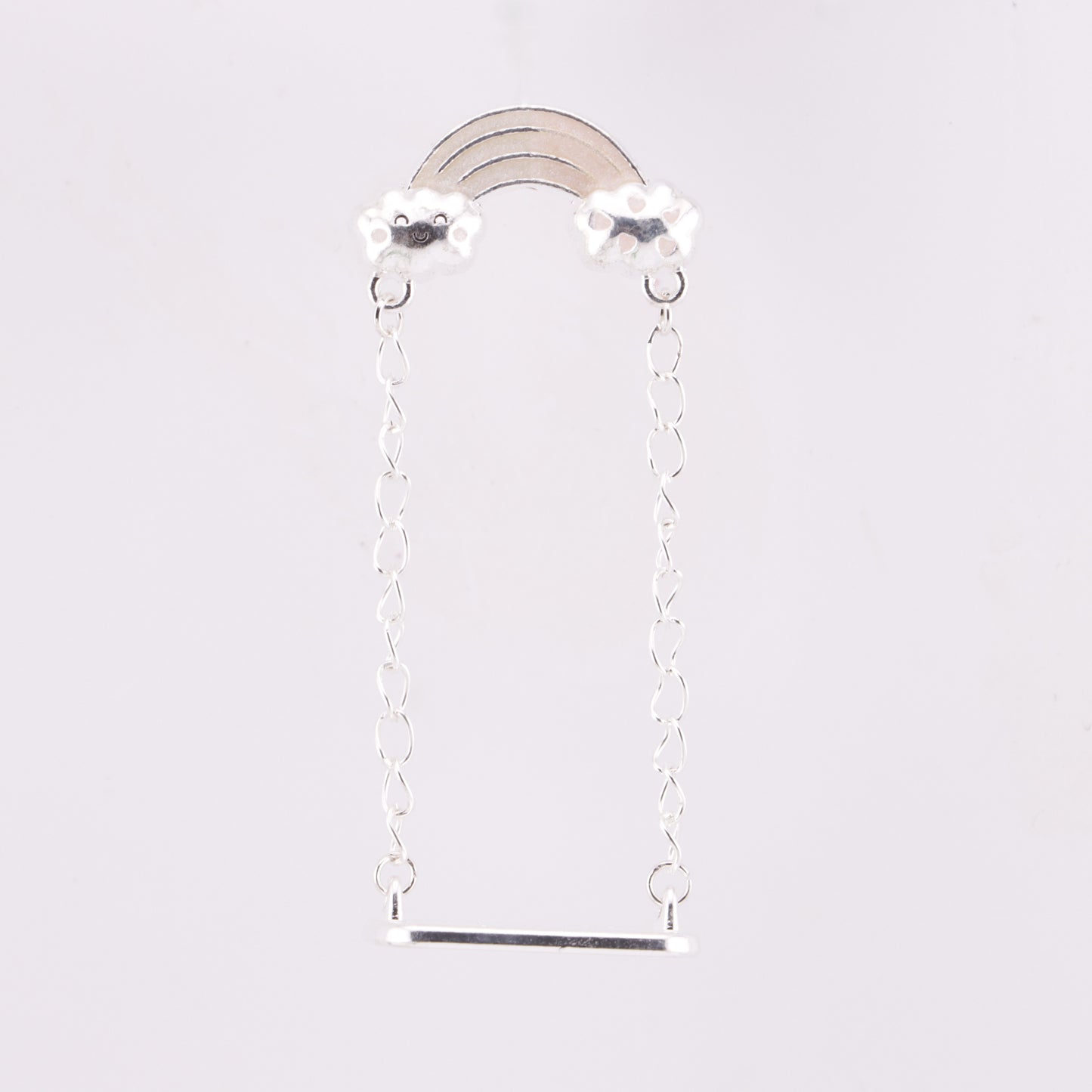 FS6154- Metal Rainbows And Plate Beads Set With Holes