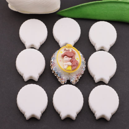 FS6156- 24×30mm Ellipse Bows Based Beads