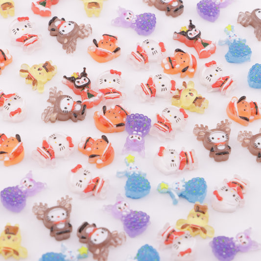 FS6157- Sanrio Christmas Small Charms, Sanrio's Christmas Series Small Patches