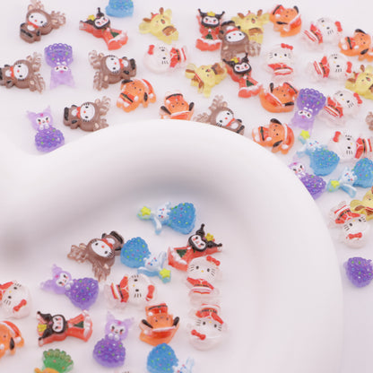 FS6157- Sanrio Christmas Small Charms, Sanrio's Christmas Series Small Patches