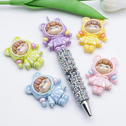 FS4291- UV Girl Beads Fit For Pen Passing Through Pen