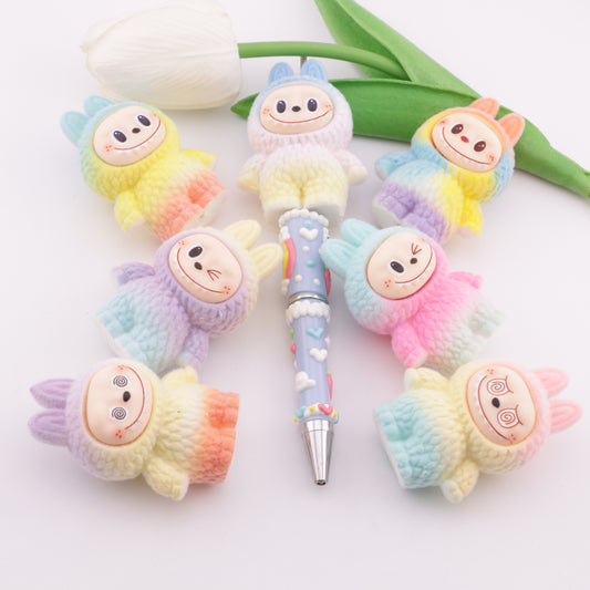 FS6180- Rainbow Color LBB Beads Rainbow Gradient Color Labubu Beads