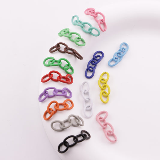 FS6179- 6.5×28mm Deep Color 4 Section Chain Light - Colored Mixed - Color 4 - Section Chain