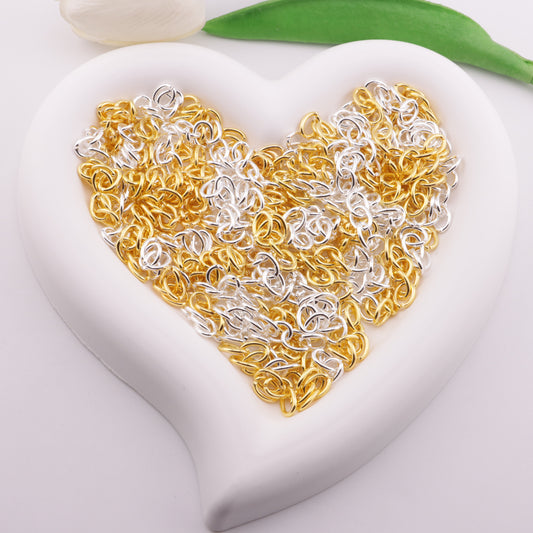 FS6177- 6.5×28mm 4 Section Chain Gold And Silver 4-Section Chain