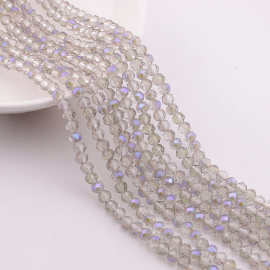 FS6191- 4mm Uv Purple Glass Beads Colorful Purple Faceted Glass Beads