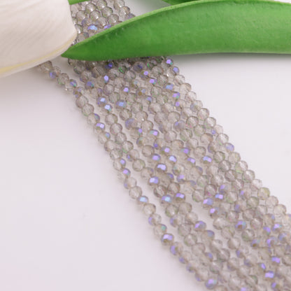 FS6191- 4mm Uv Purple Glass Beads Colorful Purple Faceted Glass Beads