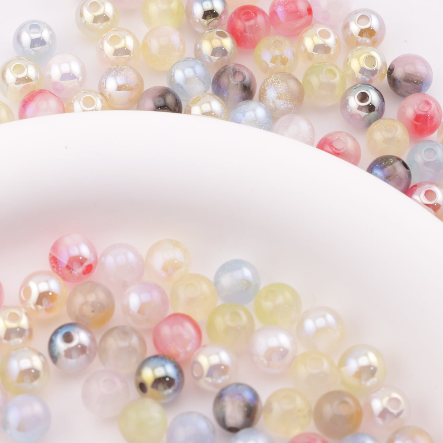 FS6185- 8mm Uv Color Changing Beads Fine Glitter Changing Beads Fit For Pen