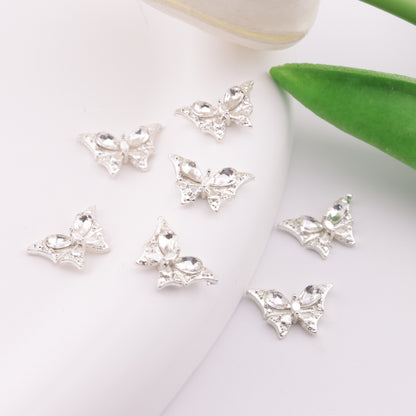 FS6207- 10×15mm Butterfly Diamond Metal Patches