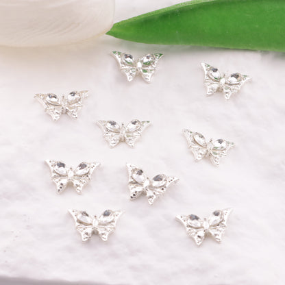 FS6207- 10×15mm Butterfly Diamond Metal Patches