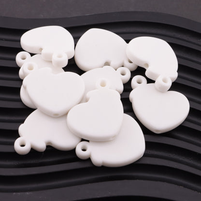 FS6181- Beads Based Beads With Charms Hole Heart-Shaped Hanging Hole Bottom Beads