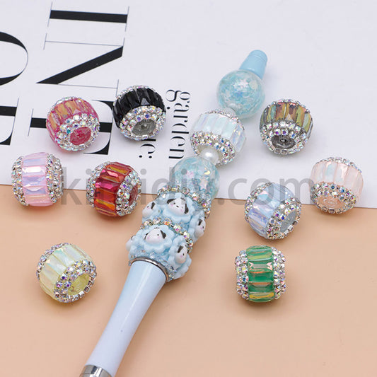 FS0365- 16MM Round Sparkling Beads Fit For Beadable Pens