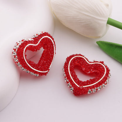 FS6233- 28×32Mm Heart-Shaped Granulated Sugar Frame