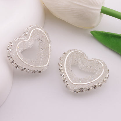 FS6233- 28×32Mm Heart-Shaped Granulated Sugar Frame