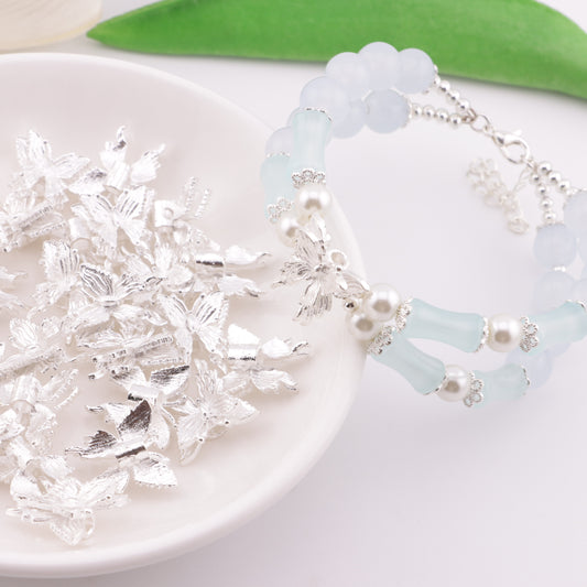 FS5024- 16*15*7Mm Alloy Butterfly Four-way Beads
