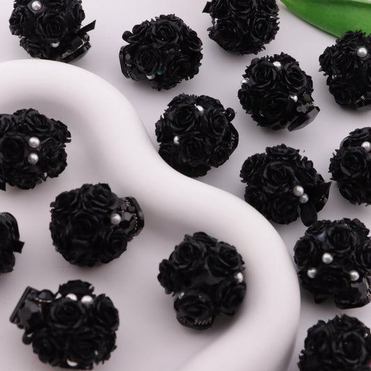 FS6266- 18mm Drilled Flower Ball Ceramic Clay Beads