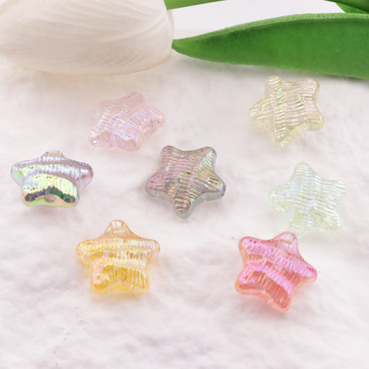 FS6276- 16mm Star Resin Beads
