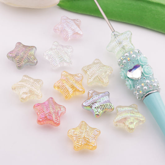 FS6276- 16mm Star Resin Beads