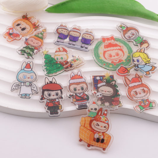 FS6280- About 4-5 Cm Labubu Christmas Acrylic Patch