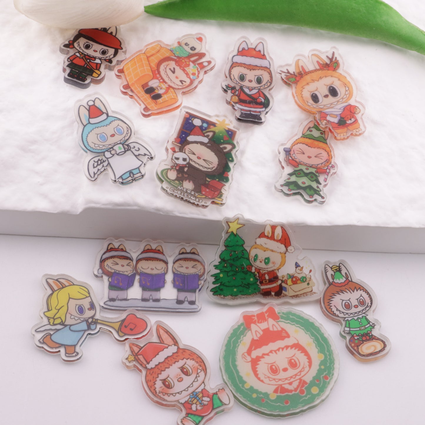 FS6280- About 4-5 Cm Labubu Christmas Acrylic Patch
