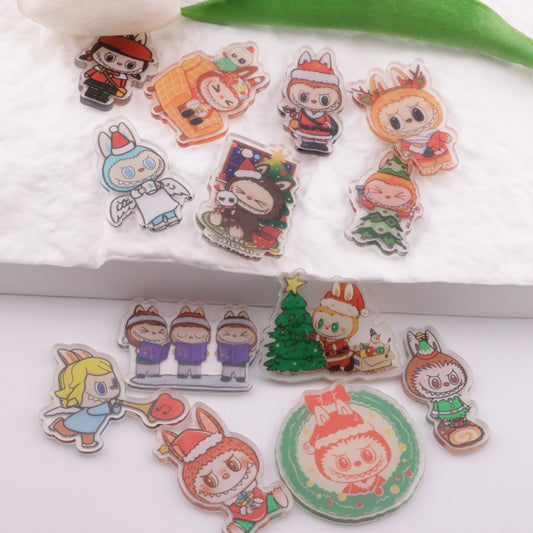 FS6280- About 4-5 Cm Labubu Christmas Acrylic Patch