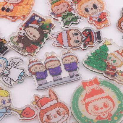FS6280- About 4-5 Cm Labubu Christmas Acrylic Patch