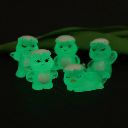 FS4886- Three - Dimensional Mini Snow - Topped Milk Dragon, Luminous Pen Toppers