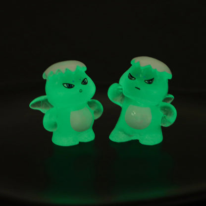 FS4886- Three - Dimensional Mini Snow - Topped Milk Dragon, Luminous Pen Toppers
