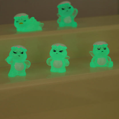 FS4886- Three - Dimensional Mini Snow - Topped Milk Dragon, Luminous Pen Toppers