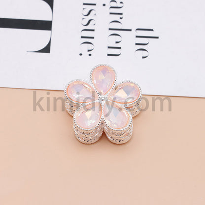 FS1642-25MM Mocha Diamond Flower Metal Beads Fit For Beadable Pen