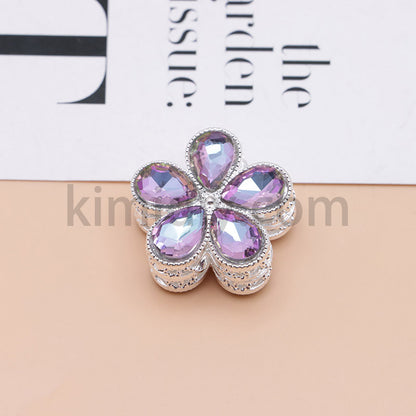 FS1642-25MM Mocha Diamond Flower Metal Beads Fit For Beadable Pen