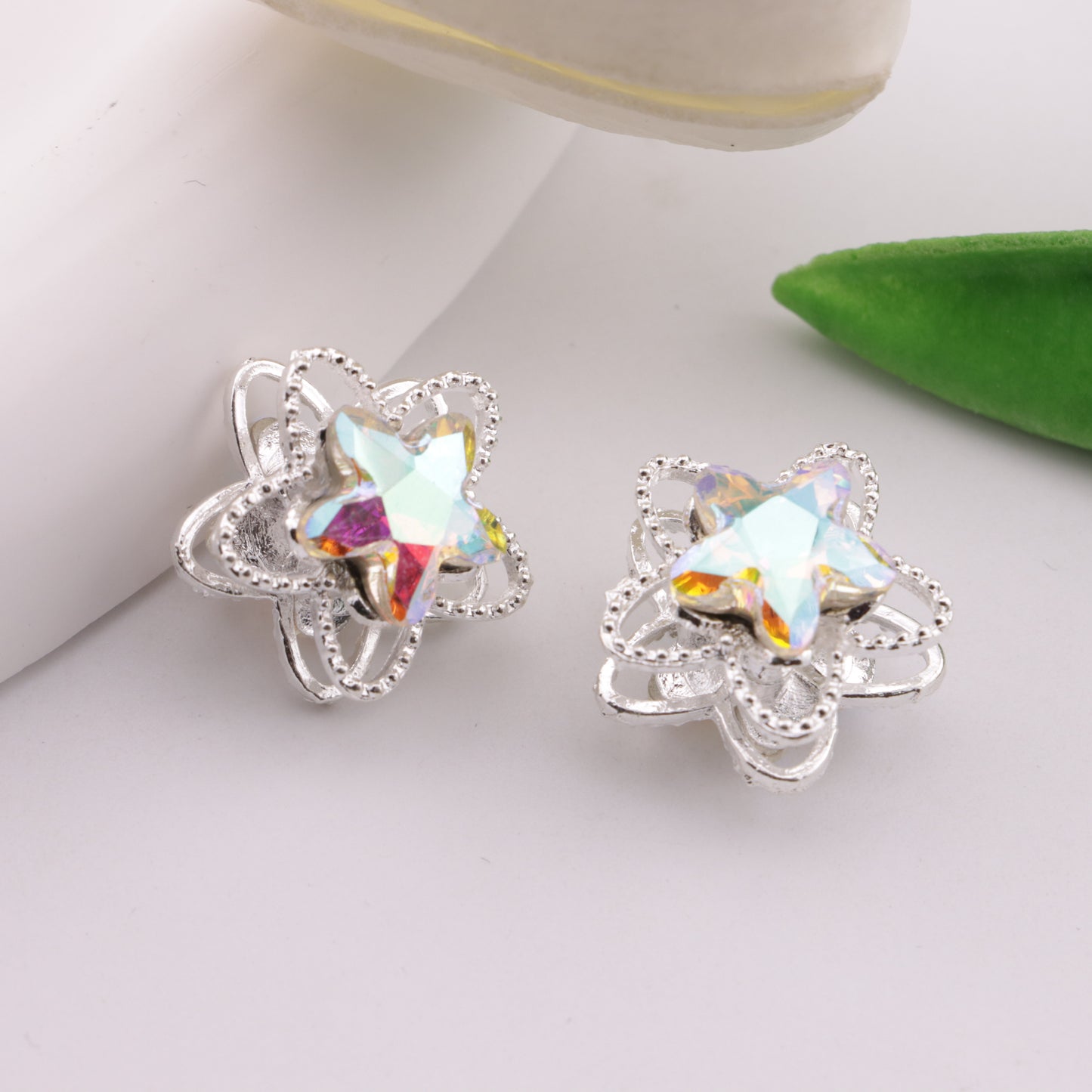 FS6326- Five - pointed Star Four - way Alloy Beads