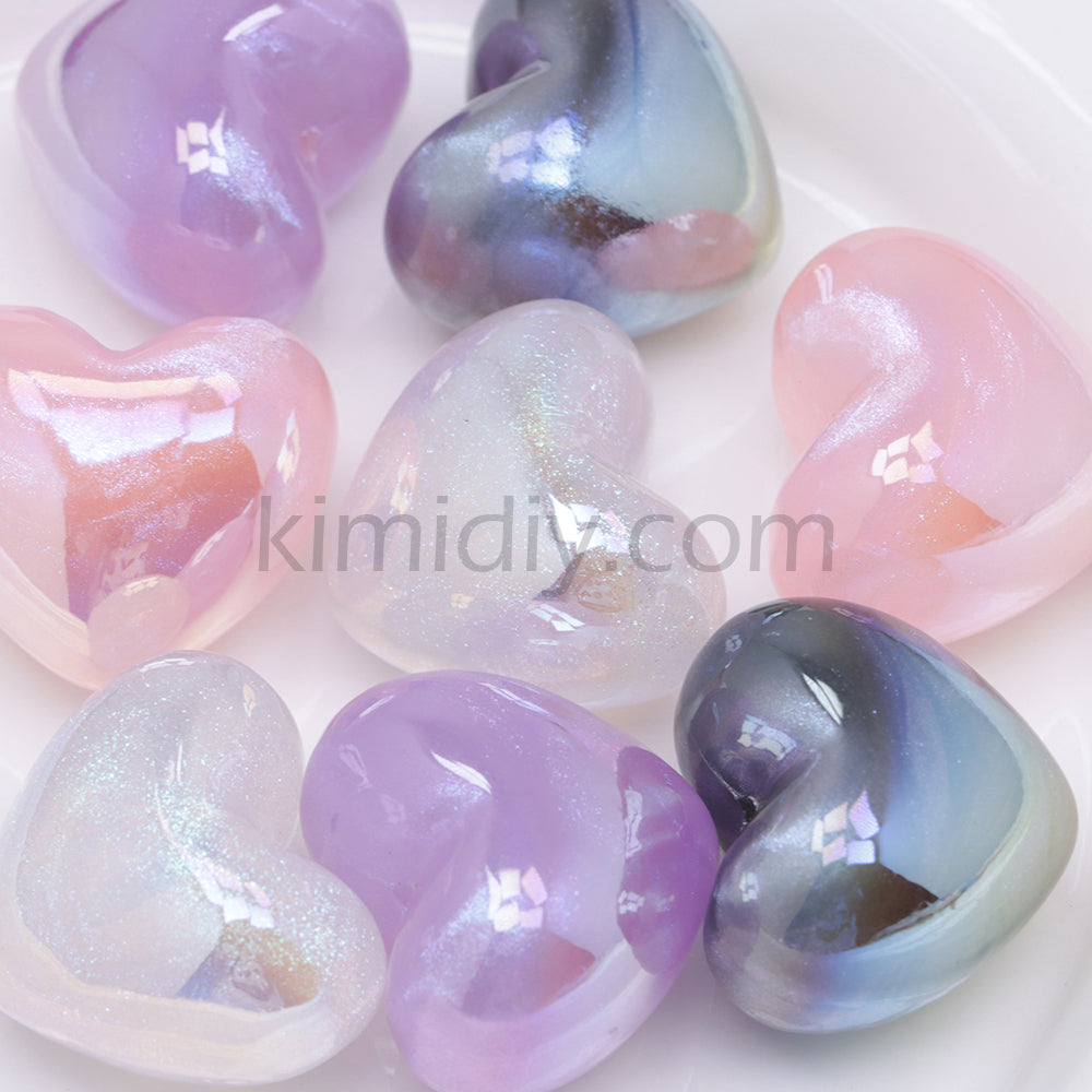 FS3431- Heart Half Hole Pendant Beads