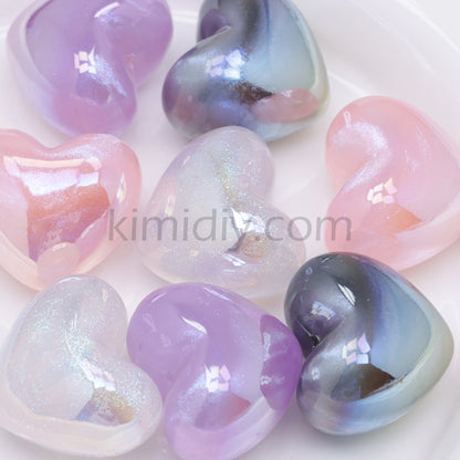 FS3431- Heart Half Hole Pendant Beads