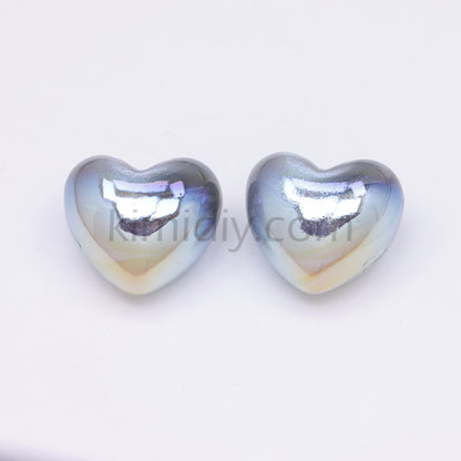 FS3431- Heart Half Hole Pendant Beads
