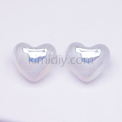 FS3431- Heart Half Hole Pendant Beads
