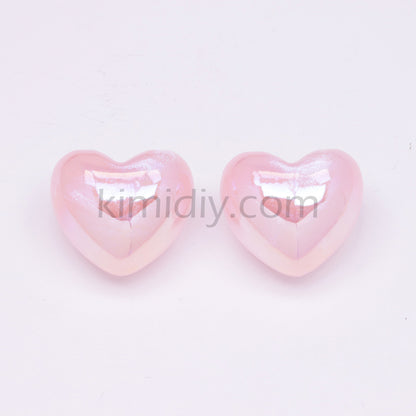 FS3431- Heart Half Hole Pendant Beads