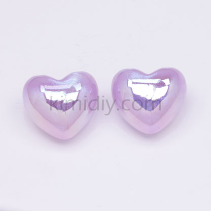 FS3431- Heart Half Hole Pendant Beads