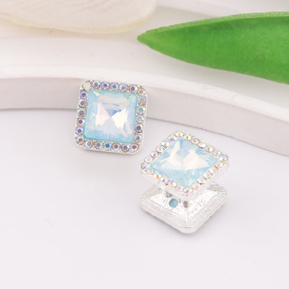 FS6332- Square Four-way Alloy Beads