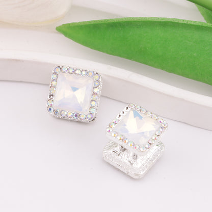 FS6332- Square Four-way Alloy Beads