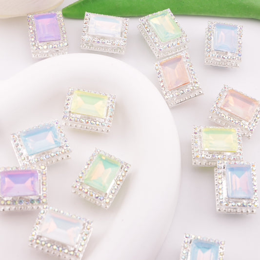 FS6331- Rectangular Four-way Alloy Beads